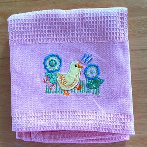 Harry & David Easter Chick-Pink Towel